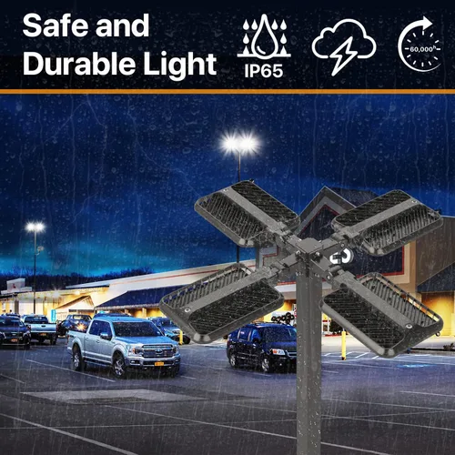 Miniatura 5 de Luz LED de estacionamiento de 300 W, instalación rápida, luz de caja de zapatos de montaje de brazo ajustable 5000K, 45000lm luz del atardecer al