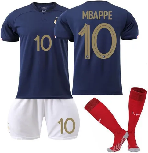 Conjunto de camiseta de fútbol PSG Home Away Mbappé Kids Youth Adults Football Jersey Boy Man Sportswear con calcetines