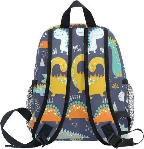 Miniatura 6 de Mochila con bonito dinosaurio, preescolar, guardería, de viajes, para niña y niño, Multi, talla única, Viajar
