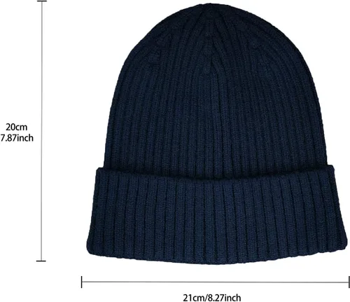Miniatura 31 de Gorro de invierno para hombre y mujer, gorro de lana de punto para actividades al aire libre y uso diario