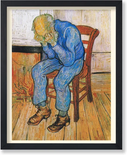 Miniatura 33 de Poster Master Póster clásico de Van Gogh, impresión impresionista vintage, regalo para artista, pintor, autorretrato, sombrero de paja, dibujo