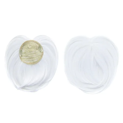 Miniatura 8 de Faringoto Extensiones de cabello con clip para mujer, color blanco amarillento