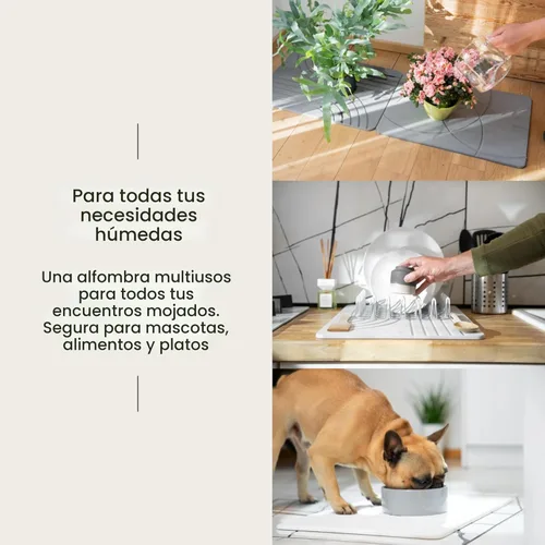 Miniatura 7 de TOSORO - Tapete de baño de piedra de tierra de diatomeas, antideslizante, súper absorbente, tapete de baño de piedra de diatomita para el suelo