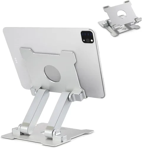 Miniatura 12 de KABCON Soporte para tablet, soporte para tablet para iPad, soporte portátil ajustable de múltiples ángulos para escritorio compatible con iPad Pro