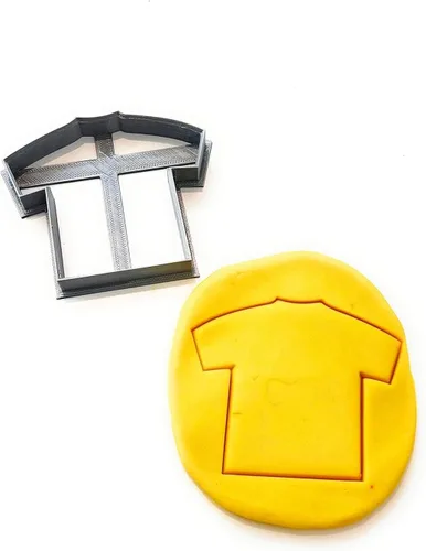 Miniatura 3 de T3D - Juego de 3 cortadores de galletas de fútbol, pelota, zapatos y camiseta de fútbol, adecuado para pasteles, galletas y fondant, molde