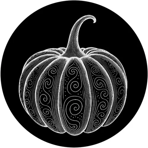 Miniatura 3 de Arte de línea minimalista de remolinos de calabaza - Sutiles PopSockets MagSafe PopGrip para iPhone