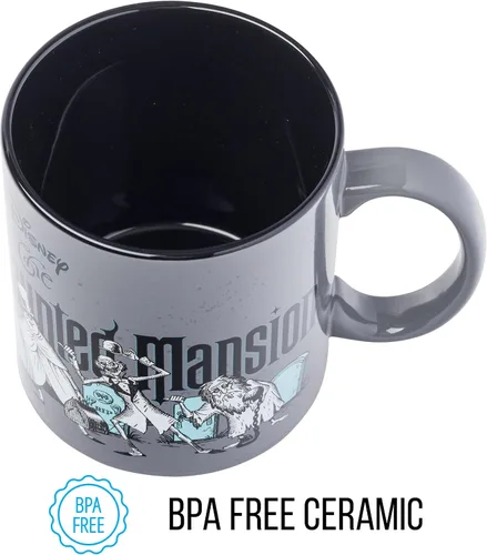 Miniatura 7 de Silver Buffalo Haunted Mansion Beware - Taza de cerámica, 20 onzas