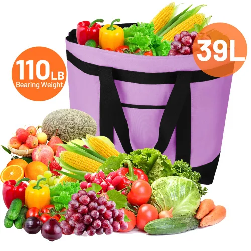 Miniatura 5 de Bolsa de mano reutilizable aislada para compras de comestibles para mujeres/hombres, pizza/bolsa de entrega de alimentos para mantener la comida