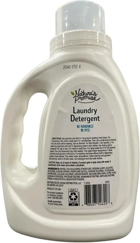 Miniatura 2 de Nature's Promise Libre de detergente para ropa sucia y transparente, 50 onzas líquidas