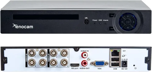 8 canales 1080N híbrido 5-en-1 AHD DVR (1080P NVR+1080N AHD+960H analógico+TVI+CVI) Sistema de vigilancia de seguridad DVR CCTV independiente 8CH