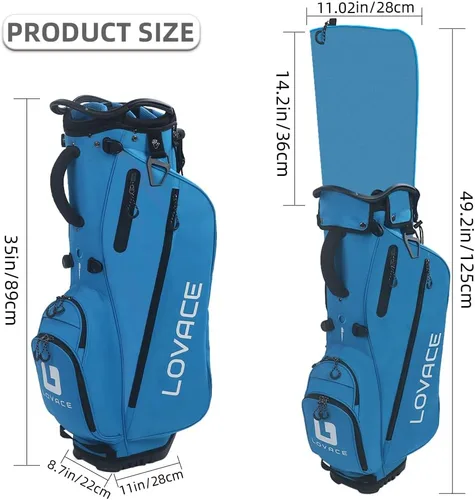 Miniatura 5 de Bolsa de golf de 14 vías, bolsas de golf ligeras con soporte para hombres y mujeres