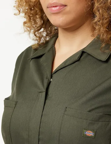 Miniatura 3 de Dickies - Overol flexible de manga corta para mujer