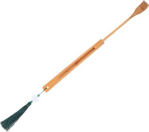 Rascador de espalda Dispositivo de auto-masaje herramienta de masaje corporal Masajeador de cuello Raspador Rascador plegable de bambú Rascador