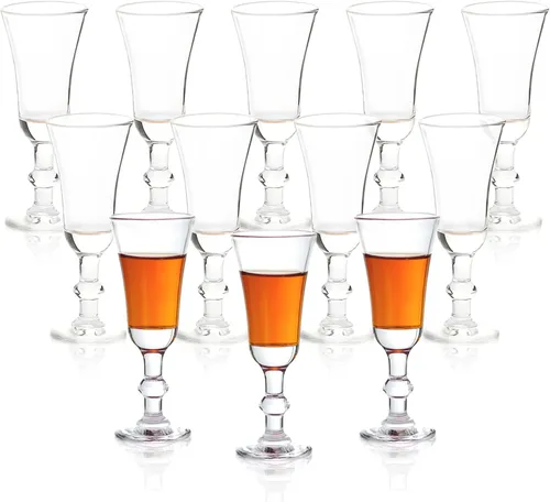 Miniatura 7 de Cordial Glasses - Vasos de chupito con tallo, Limoncello, puerto de 1.0 oz (juego de 6)