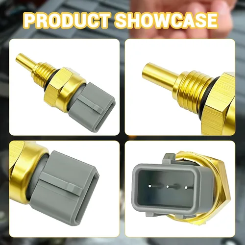 Miniatura 6 de Sensor de temperatura del refrigerante de latón de 3 pines apto para John Deere Gator XUV 825i 825M 835M 835R 835E, reemplaza MIA13198 MIU12581