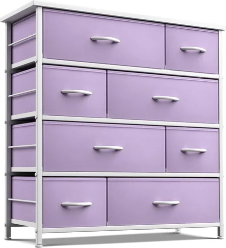 Miniatura 7 de Sorbus Cómoda con 8 cajones – Cómoda de almacenamiento de muebles para niños, adolescentes, dormitorio, guardería, sala de juegos, ropa, juguetes