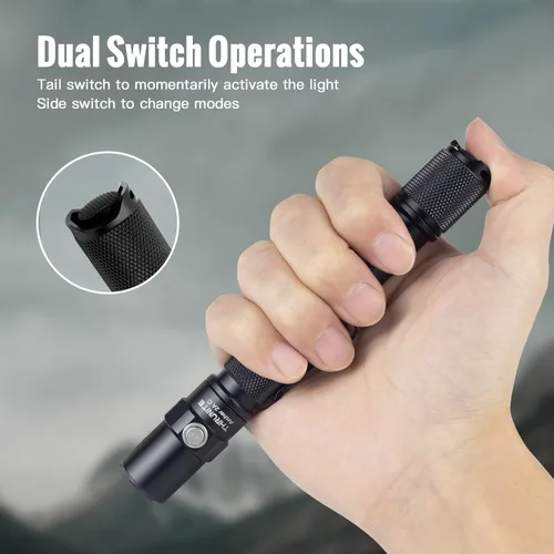 Miniatura 6 de ThruNite Archer - Linterna recargable LED 2A C, linterna AA de alto 1000 lúmenes con USB-C, linternas brillantes de doble interruptor para camping