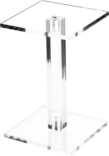 Miniatura 11 de Plymor Elevador de exhibición de pedestal cuadrado de acrílico transparente, 4.5 pulgadas de alto x 4 pulgadas de ancho x 4 pulgadas de profundidad