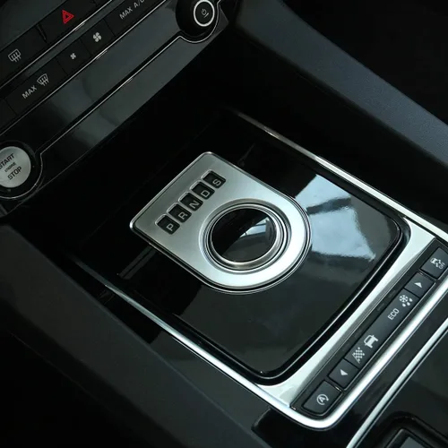 Miniatura 5 de YIWANG Cubierta de botón de palanca de cambios interior de coche ABS cromado para Jaguar XF XE F-PACE X761 X760 2016-2018