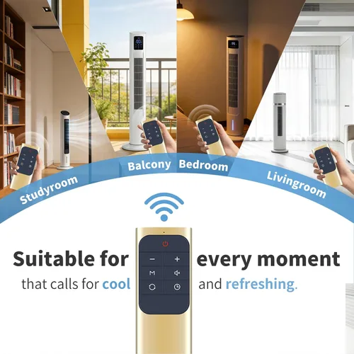 Miniatura 7 de Replacement Remote for Dreo Tower Fan & Space Heater Remote Gold Easy setup, no programming needed