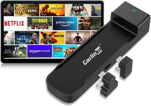 Carlinkit Car TV Mate solo para automóviles con función CarPlay con cable de fábrica, compatible con Fire TV Sticks, transmisión sin problemas, no