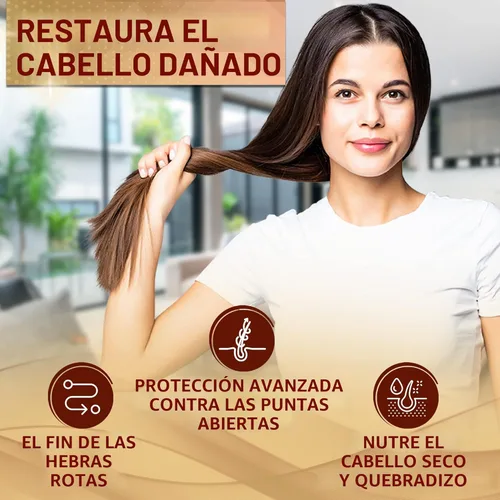 Miniatura 6 de Juego de champú y acondicionador de aceite de argán, cuidado marroquí sin sulfato con queratina, para cabello rizado, liso, seco y dañado