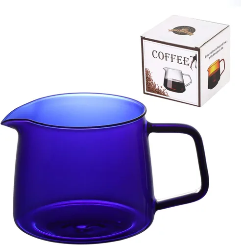 Miniatura 6 de Tazas de vidrio para servir café con mango de boquilla, crema de leche, mezcla de cereales, avena apta para microondas, accesorios de cocina, tazas