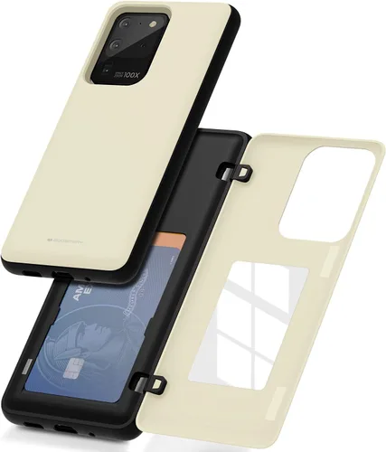 Miniatura 42 de GOOSPERY Funda tipo cartera para Samsung Galaxy S22 Ultra, [tarjetero] parachoques magnético de puerta con cierre automático, cubierta protectora