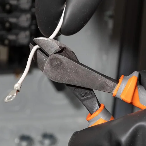 Miniatura 5 de Klein Tools 2288RINS Alicates Cortadores Diagonales Aislados de 1000V, Fabricados en EE.UU., Diseño de Alta Palanca, Cuchillas Endurecidas por