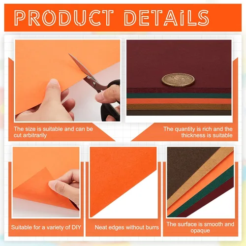 Miniatura 4 de Sinmoe 100 hojas de papel de cartulina de 5 tonos de 8.5 x 11 pulgadas, 6.35 oz/m², papel de impresora de núcleo sólido para álbumes de recortes