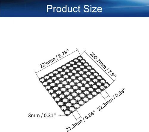 Miniatura 2 de Bettomshin 5pcs 9x10 Celda Espaciador Soporte de Batería Soportes Plástico 0.839 in Diámetro del agujero para 21700 Batería de Litio DIY Batería