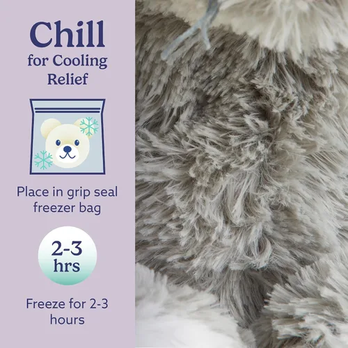Miniatura 5 de warmies Animales de peluche con peso y aptos para microondas, ratón – Peluches calefactados para calidez y comodidad – Bonitos juguetes de felpa