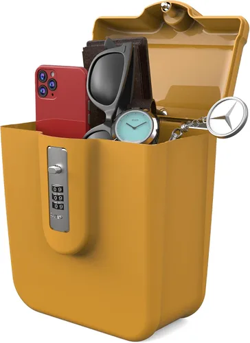 Miniatura 8 de Caja de seguridad para vacaciones en la playa, artículos esenciales de crucero, caja de seguridad de combinación, caja fuerte portátil pequeña