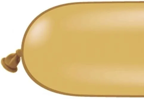 Qualatex Globos giratorios medianos 350Q (dorado)