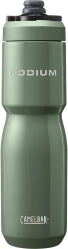 Miniatura 20 de CamelBak Podium Steel - Botella de agua térmica para bicicleta de acero inoxidable, color piedra, 18 oz