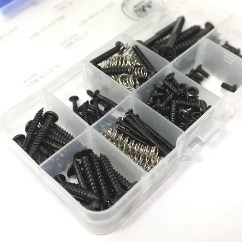 Miniatura 5 de MAKA - Juego de surtidos de tornillos para guitarra con caja, para puente, pastilla, golpeador, afinador, interruptor y placa de mástil de guitarra