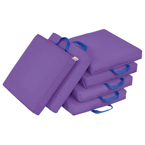 Miniatura 29 de ECR4Kids SoftZone - Cojines de suelo, cuadrados, asientos flexibles, surtidos, 6 piezas