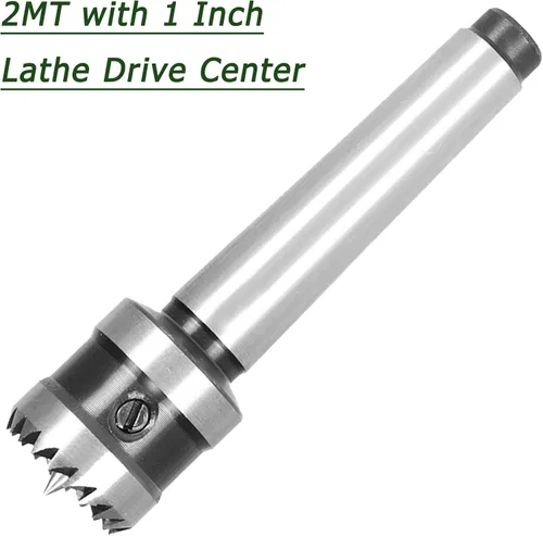 Miniatura 2 de 2MT con torno de 1 pulgada Centro de accionamiento de carpintería herramienta de torneado de carpintería, torno de madera Super Crown Drive Center