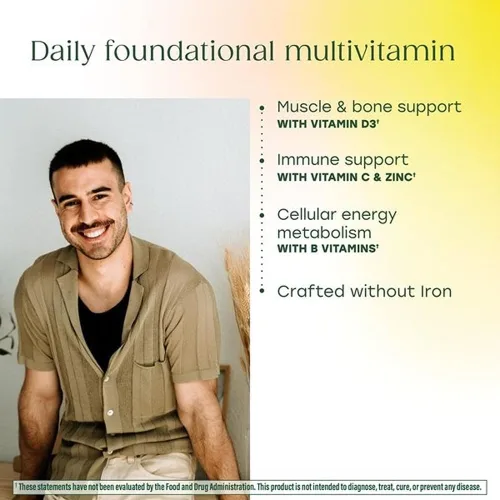 Miniatura 4 de MegaFood One Daily Multivitamínico sin hierro - Multivitamínico para mujeres y hombres - con comida real - Suplemento de apoyo inmunológico - Salud