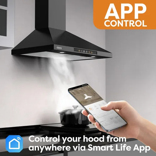 Miniatura 4 de CIARRA Campana extractora inteligente de 30 pulgadas con control de voz, compatible con Alexa/Google Home/Smart Life Assistant, campana extractora
