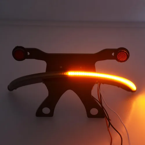 Miniatura 8 de Soporte de luz trasera de lente ahumada ámbar LED Fender para Victory Vegas 2003-2017