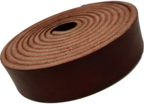 Miniatura 6 de TOFL Tiras de cuero gruesas de 1 pulgada de ancho x 72 pulgadas (6 pies) de largo para manualidades, 9/64 pulgadas de grosor (8-9 onzas), correas