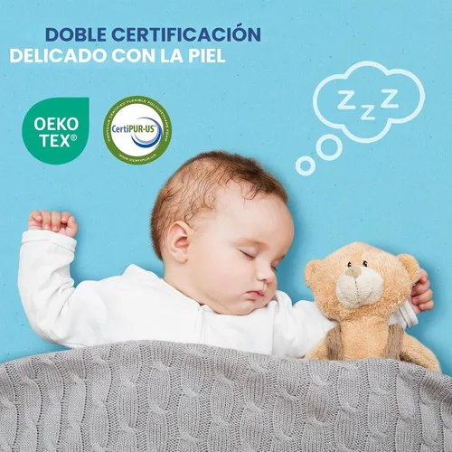 Miniatura 4 de VALUXE Cubrecolchón King de espuma viscoelástica de gel refrescante de 3 pulgadas, certificado CertiPUR-US para aliviar el dolor de espalda, ropa