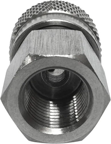 Miniatura 3 de Paintball PCP Rosca hembra Acoplador de acero inoxidable HPA CO2 tanque de aire Conector de recarga de desconexión rápida Adaptador de liberación