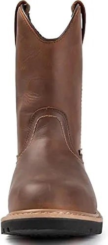 Miniatura 5 de SUREWAY Mens 10 in Soft/Steel Toe Waterproof Wellington Boot,Heavy Duty Pull On Work Boots for Men,Full Grain Leather,Goodyear Welted,Superior Slip
