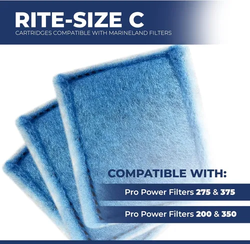 Miniatura 3 de Pet Faves Paquete de 8/16 cartuchos de filtro de tamaño C de Rite compatibles con filtros de alimentación MarineLand Penguin PRO 275/375 y filtros