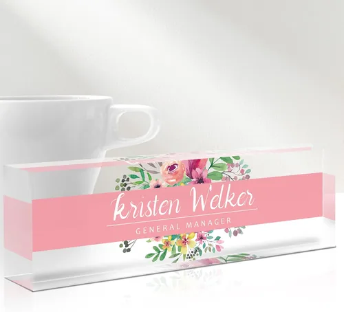 Miniatura 41 de Placa de Nombre Personalizada para Escritorio, Placas de Nombre Personalizadas para Escritorios, Placa de Nombre Personalizada de Acrílico