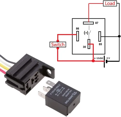 Miniatura 3 de Cable conector para relé de auto, de E Support, 12 V, 30 A, 40A, 60A, 80A SPST, SPDT 4 pines, 5 unidades 30A 4Pin SPST