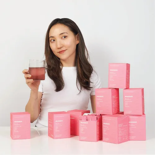 Miniatura 9 de byAVA Jelloskin Skin + Gut Essential - Polvo de refuerzo prebiótico L-glutamina 1500 mg, vitamina C, zinc, niacinamida 30 porciones Piel