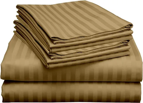 Miniatura 12 de Mattress-Homes Juego de sábanas tamaño Queen de 6 piezas, colección Hotel Luxury, 100% algodón egipcio, sábana bajera ajustable de 18 pulgadas
